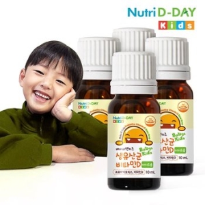 뉴트리디데이 베이비앤키즈 생유산균 비타민D 이지드롭 10ml (4개)_이미지