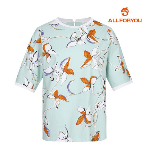한성에프아이 올포유 코튼 반팔 블라우스 ALBLK4421-830