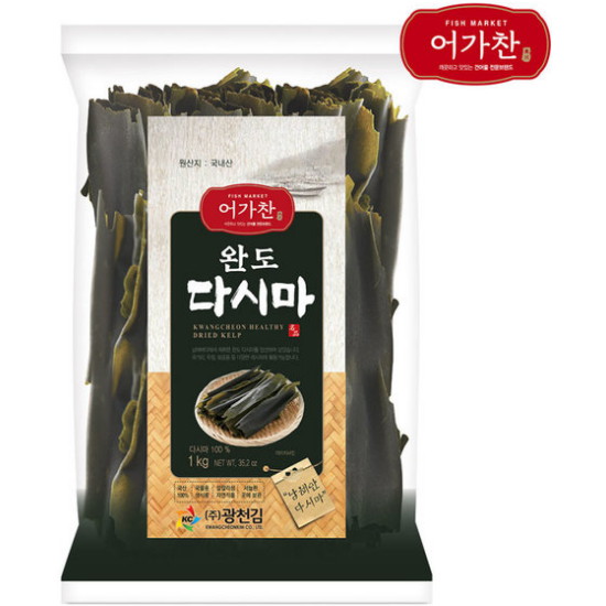 광천김 어가찬 완도 다시마 1kg (1개)_이미지
