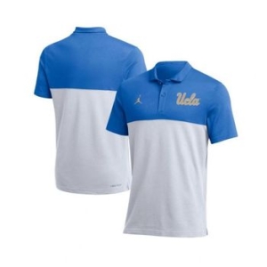 코치 Jordan 맨즈 라이트 Blue, 화이트 UCLA Bruins es 퍼포먼스 폴로 Shirt 14764764 272795