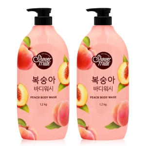 샤워메이트 내추럴 바디워시 복숭아(구) 1200g (2개)_이미지