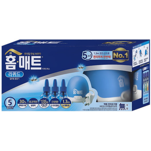 홈매트 리퀴드 에스 코드형 훈증기 + 리필 45일 x 3개 (1세트)_이미지