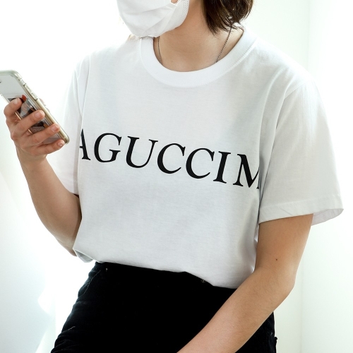 갓샵 AGUCCIM 티셔츠 티 웃긴 아구찜옷 특이한 재밌는 옷 쓸데없는 쓸모없는 선물