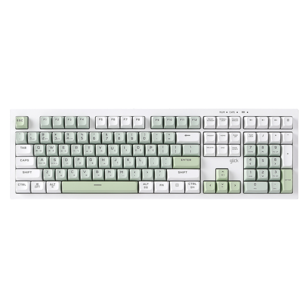 지클릭커 OFFICEPRO WK50 사일런스 M RGB 무소음 방수 무선 블루투스 108 (Gundam, RC2)_이미지