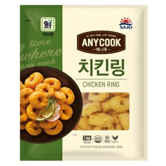 사조대림 대림선 애니쿡 치킨링 1kg (3개)_이미지