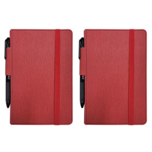 페이퍼랩 펜루프 고리 양장 밴딩수첩 M 32절 + 3색 볼펜 세트 (2개)_이미지