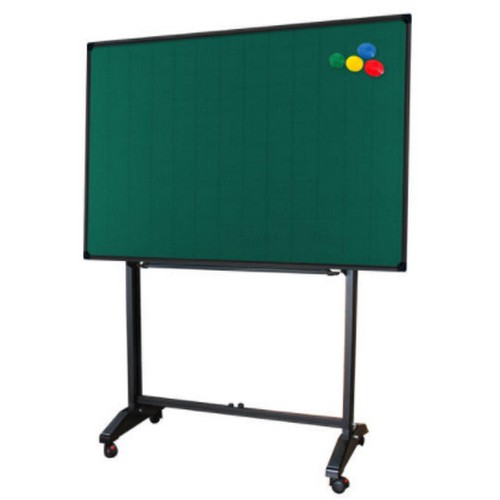 파란들칠판교구 자석 물백묵칠판 + 하나로스탠드세트 (240x120cm)_이미지