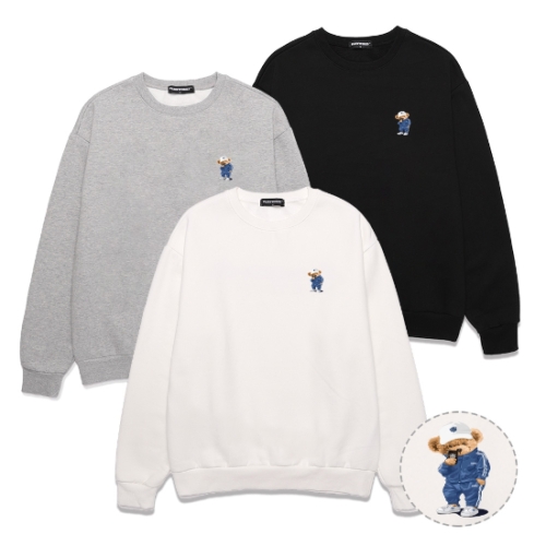 COMPORT BEAR 오버핏 맨투맨 VNDTS110