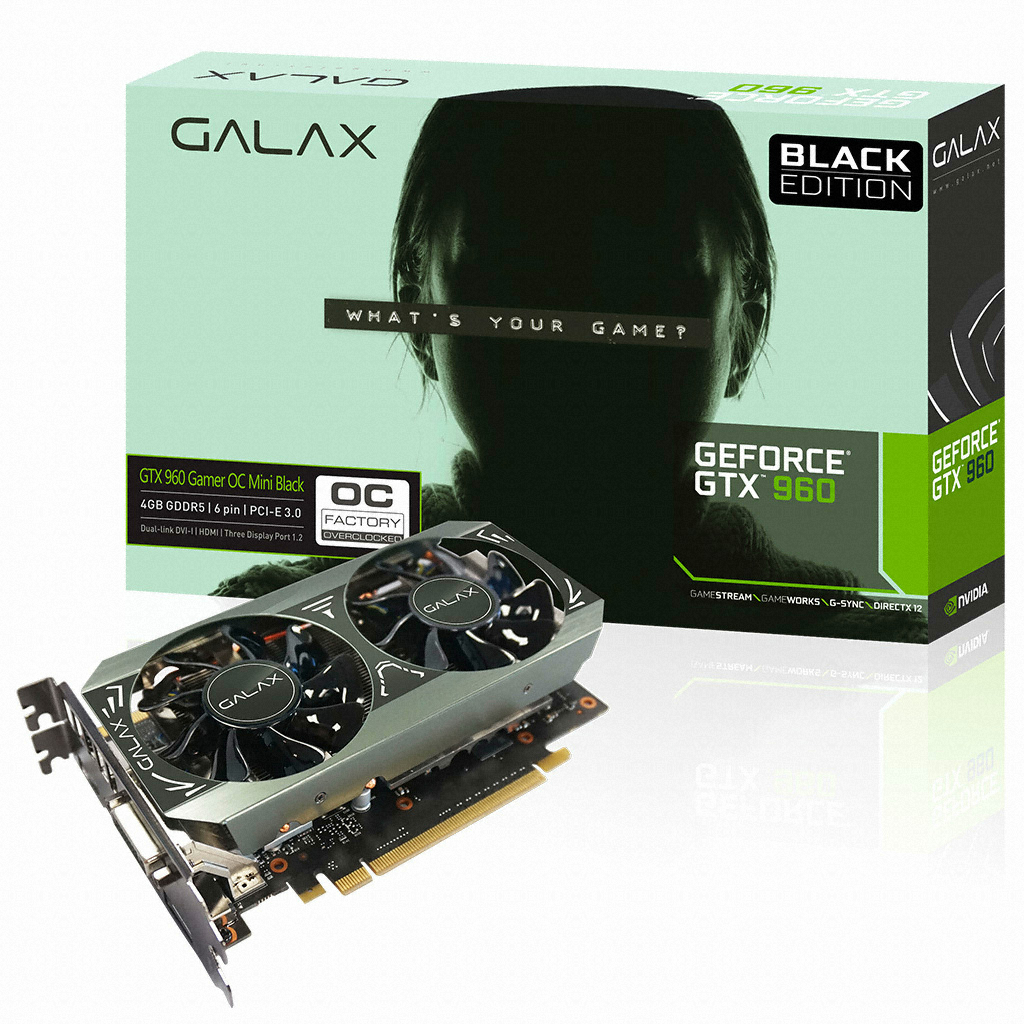 갤럭시 GALAX 지포스 GTX960 OC BLACK D5 4GB
