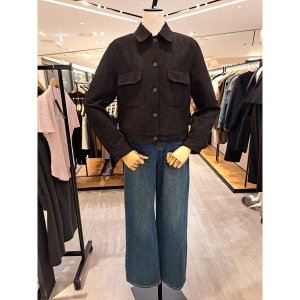 캐주얼.스웨이드 스캔카라 버튼 숏자켓/SK3JK914