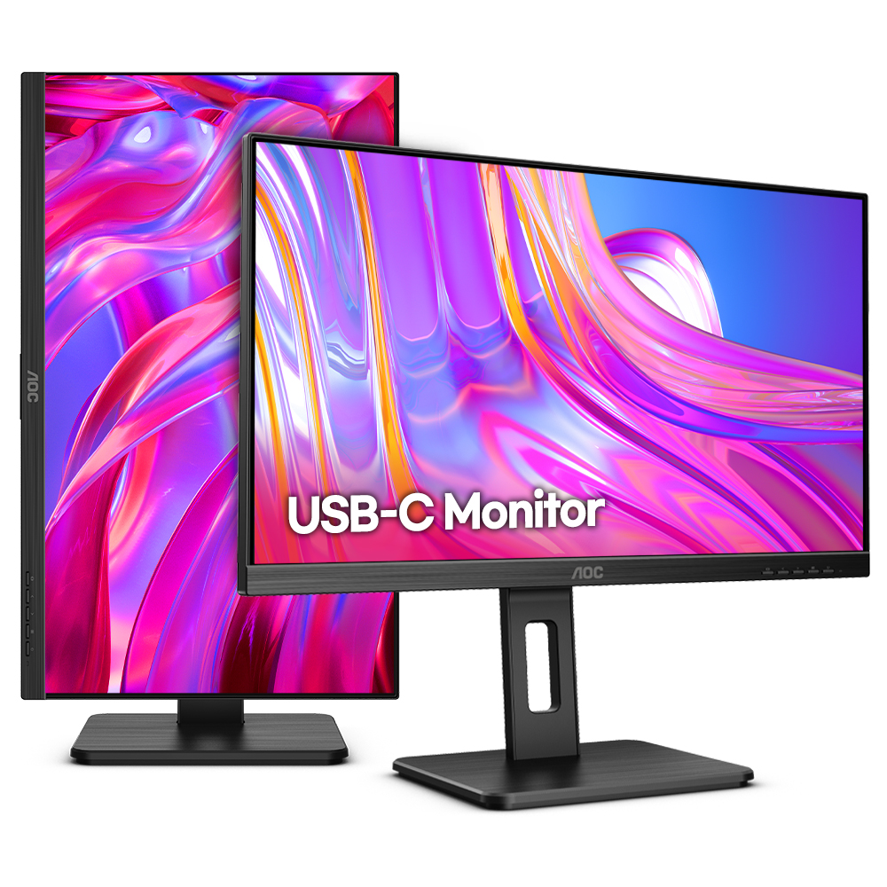 알파스캔 AOC 27P2C USB-C 75 프리싱크 높낮이 무결점