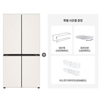 LG전자 오브제컬렉션 <b>H875GBB011</b> + 와인랙 + 회전선반 + 바스켓 디바이더