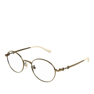 구찌 라운드 메탈 트랜스페어런트 안경테 GG1228OJ 001 GOLD GOLD TRANSPARENT 50_이미지