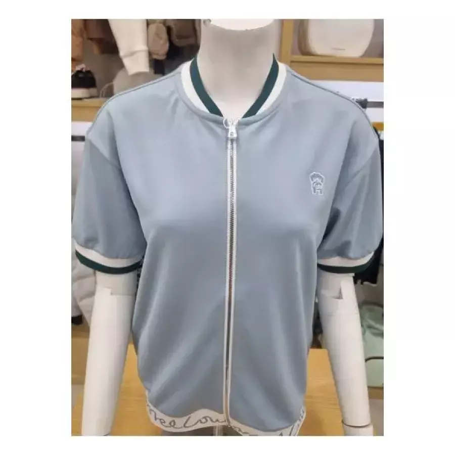 루이까스텔 여성 풀집업 배색포인트 반팔티셔트7LOTS333L 318584_이미지