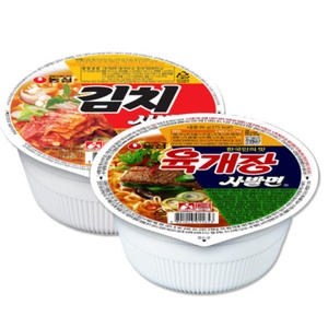 농심 김치사발면12개 + 육개장사발면12개