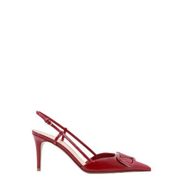 발렌티노 VLogo 시그니처 포인티드 토 슬링백 펌프스 5W2S0R01TMK