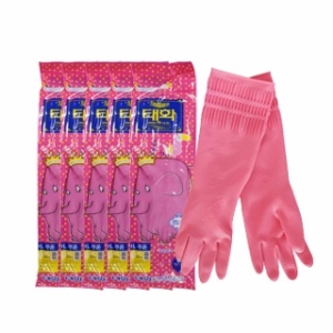 태화 고무장갑 (뉴특대) (5켤레)_이미지