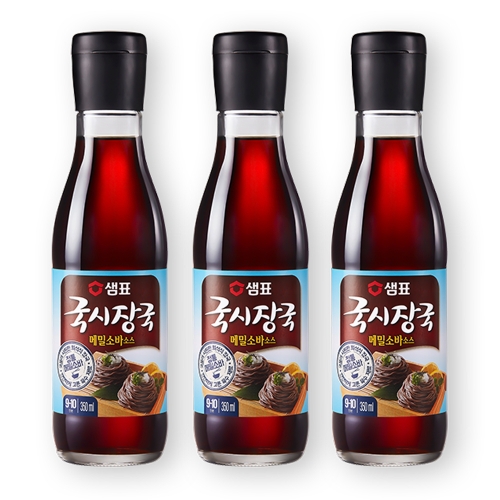 샘표 국시장국 메밀소바 350ml 3개_이미지