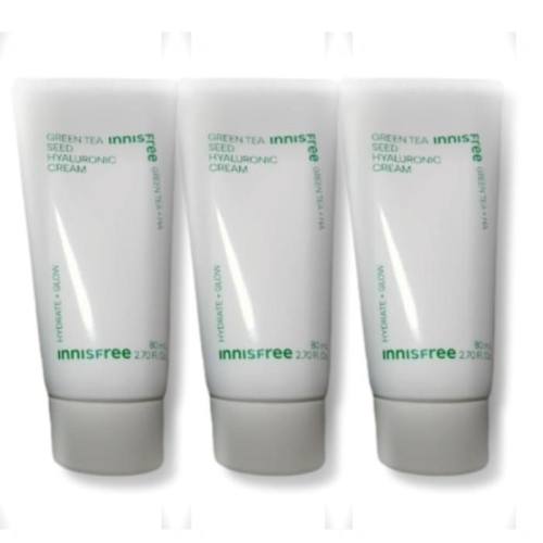 이니스프리 그린티 씨드 히알루론산 크림 80ml (3개)_이미지