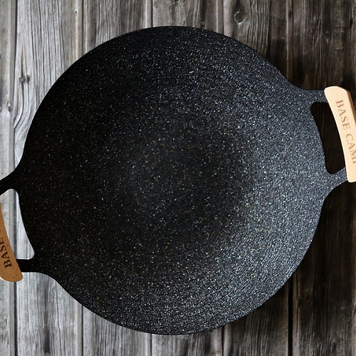 우드손잡이 그리들팬 38cm