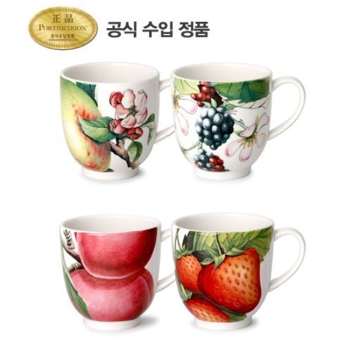 포트메리온 에덴프루트 머그 400ml (4개)_이미지