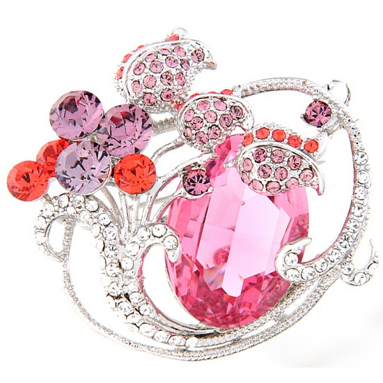 헤스티아 핑크빛 향기 브로치 HTBR039