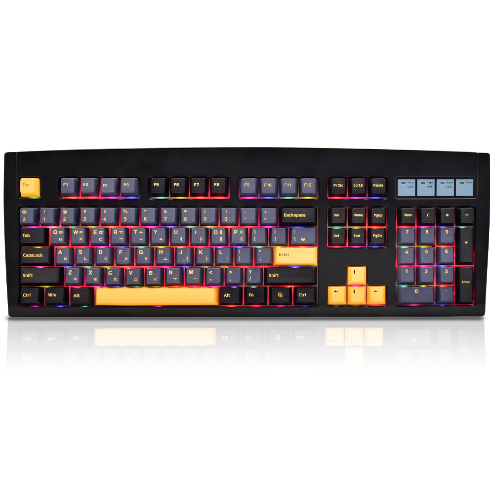 QSENN DT35 104 가스켓 유무선 기계식 블랙 (저소음 라임축)_이미지