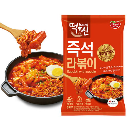 동원F&B 떡볶이의신 즉석 라볶이 2인분 404g (1개)
