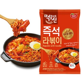 동원F&B <b>떡볶이</b>의신 즉석 라볶이 2인분 404g