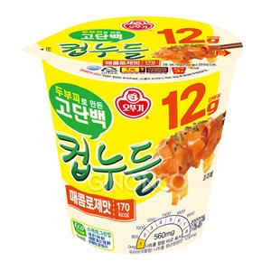 오뚜기 고단백 컵누들 매콤로제맛 48g (1개)