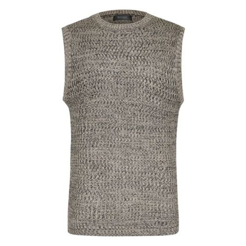 파파브로 남자 라운드넥 보카시 니트베스트 SO-VEW-Q016-그레이