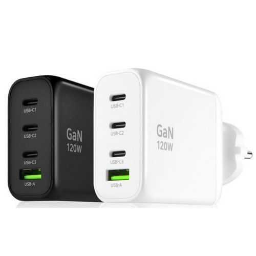 포유디지탈 아이뮤즈 PD PPS 120W 4포트 GaN 접지형 충전기 PD120W-GAN_이미지