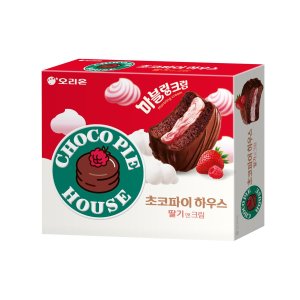 오리온 초코파이 하우스 딸기앤크림 408g (1개)_이미지
