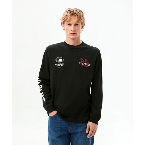 타미힐피거 TOMMY HILFIGER 모던 애슬레저 긴팔 티셔츠 T12G0TPO380MT1BDS 147815