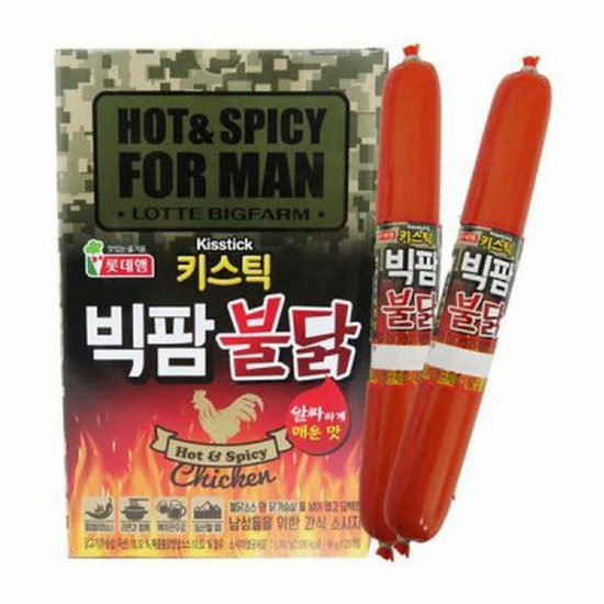 롯데푸드 롯데햄 키스틱 빅팜 불닭 20개입 1.2kg (1개)