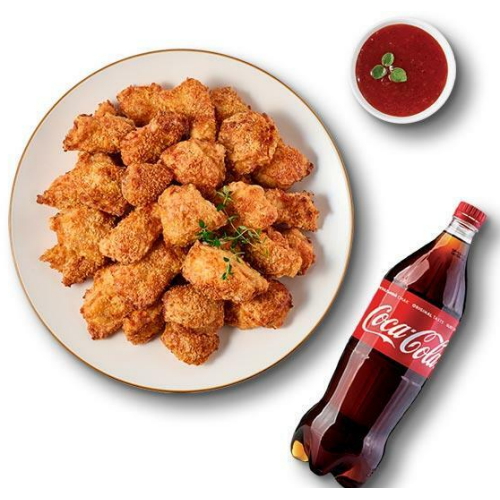 굽네 굽네치킨 오븐바사삭+콜라1.25L_이미지