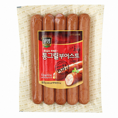 동원F&B 본엠 통그릴 부어스트 500g이미지입니다. 누르면 해당 게시물로 새창이동합니다.
