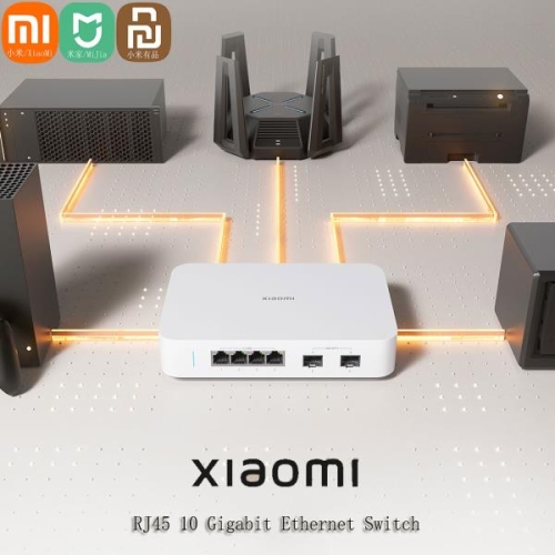 Mi 10 기가비트 이더넷 스위치 10000Mbps 네트워크 VLAN 분배기 Lan 라우터 4 2.5G 포트 RJ45 허브