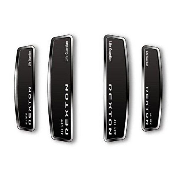 DXSOAUTO 블랙 쉴드 엠블럼 도어가드 (올 뉴 렉스턴)_이미지