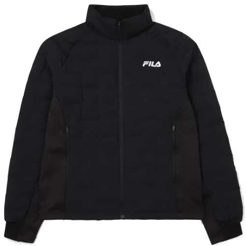 휠라 스트레치튜브 하이브리드 다운 경량패딩자켓 FS2DJF4202M (BLK, 블랙)_이미지