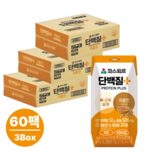 파스퇴르 단백질 플러스 곡물맛 195ml (60개)_이미지