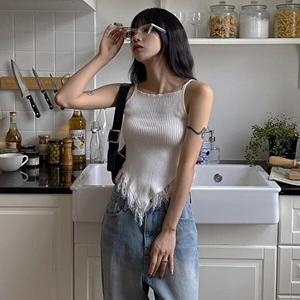 셀러허브 패션 VY 여자 여름 슬림핏 끈나시_WT31128_이미지