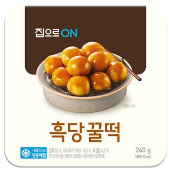 대상 청정원 집으로ON 흑당 꿀떡 240g (5개)_이미지
