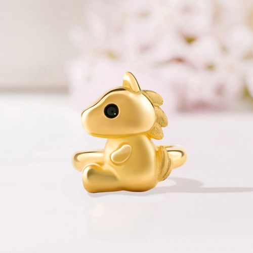 뽀르띠 붉은 말 돌반지 3.75g (1개)