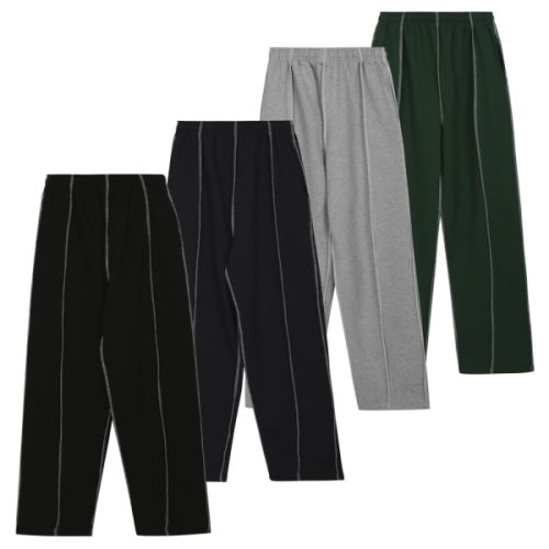 기타 모로엠 남성 와이드 스티치 트레이닝 팬츠 MZ-PTA-Q007_이미지