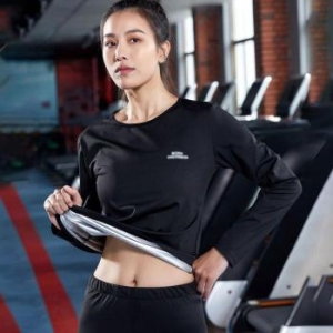 오노마 ONM 여자 운동효과 업 헬스 긴팔 땀복코팅 상의 티셔 41018393_이미지
