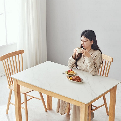 이노센트 모니스 포세린 세라믹 원목 식탁 1200 (의자별도)_이미지