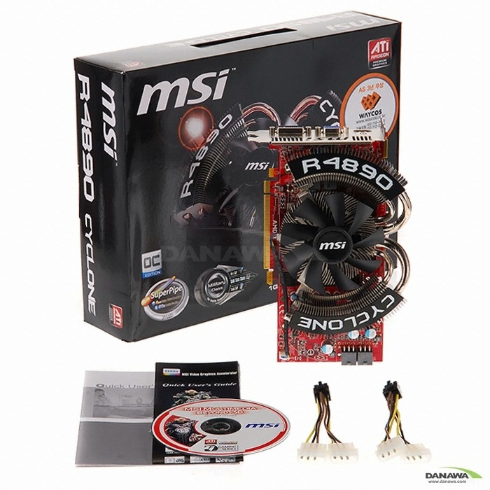 MSI 라데온 HD 4890 R4890-T2D1G O.C 싸이클론 1GB_이미지