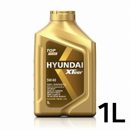 현대오일뱅크 엑스티어 탑 프라임 5W40 1L (1개)_이미지