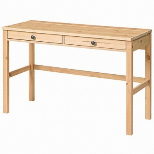 HEMNES 서랍2개 원목책상